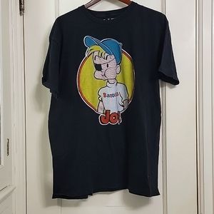 Men's soft black Bazooka Joe graphic t-shirt